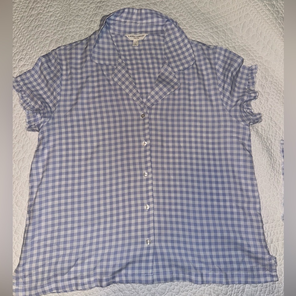 Laura Ashley checkered PJ set - Picture 2 of 5